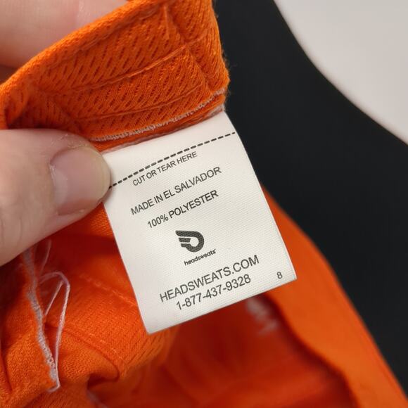 Team World Vision Slideback 5 Panel Hat Orange One Size Headsweats - Picture 10 of 10